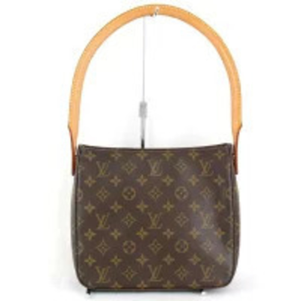 Louis Vuitton Monogram Looping Canvas Bag Shoulder Brown